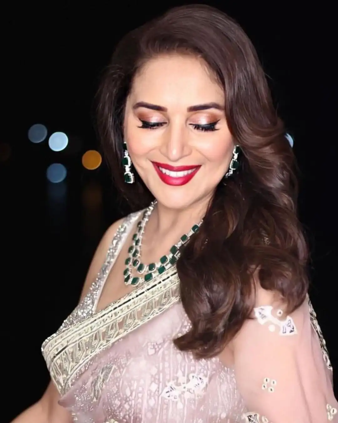 Madhuri Dixit in Traditional Pink Saree